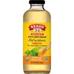 Bragg Refreshers Apple Cider Vinegar, Organic, Honey & Green Tea, Prebiotic - 16 fl oz