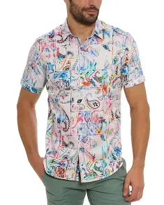 Men's Belize Paisley-Print Short-Sleeve Shirt