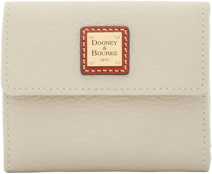 Dooney & Bourke Wallet, Pebble Grain Small Flap Credit Card Wallet - Pink