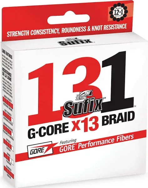 Sufix 131 G-Core Braided Line 150yds