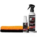 topcoat F11 Polish & Sealer for Cars, Bikes and More – Water-Based Alternative to Ceramic Wax - 8 oz F11 Kit with Travel Bottle and 2 Microfiber