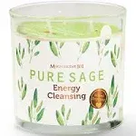 Magnificent 101 Pure Sage Smudge Candle for House Energy Cleansing, Banishes Negative Energy I Purification and Chakra Healing - Natural Soy Wax