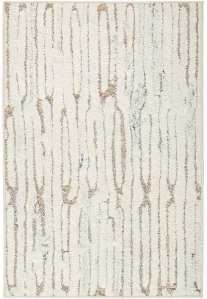 Dash & Albert x Marie Flanigan Malone Oatmeal Machine Washable Rug, Runner-2.5 X 8 Feet, Neutral Graphic Pattern