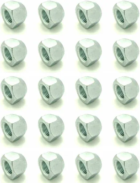 Twenty 20 Zinc Plated Open End Acorn Lug Nuts