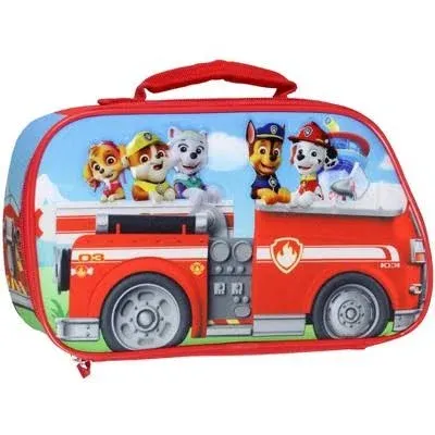 Paw Patrol Skye Chase Marshall Fire Engine Kids Insulated Lunch Box