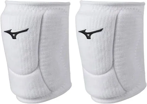 Mizuno Women&#039;s LR6 Pro ECO Volleyball Knee Pads, White, Small