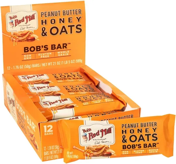 Bob's Red Mill Peanut Butter Honey Oats Bar