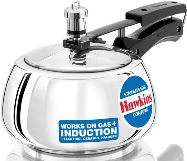 Hawkins SSC20 Stainless Steel Pressure Cooker 2 Liter Silver