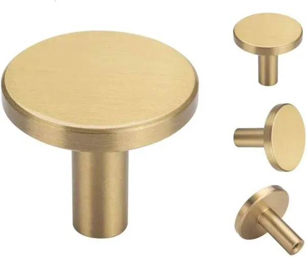 YANGQIHOME Pack of 4 Brushed Brass Decorative Wall Hooks