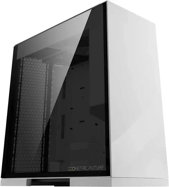 M8 Mid Tower E-ATX/ATX Gaming Case, 4mm Glass/ 1.0 mm Steel with Lohan White