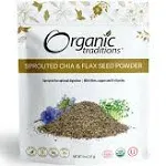 Organic Traditions Sprouted Chia & Flax Seed Powder