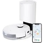 ECOVACS DEEBOT T9+ Robot Vacuum and Mop Combo with Auto-Empty Station, Precision Laser Mapping, 3D Maps, Oscillating Mopping, 3000Pa Suction, Hands-Free Cleaning for Up to 60 days, Air Freshener,White