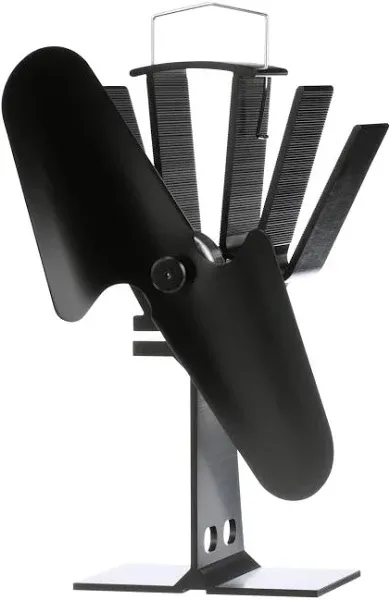 Caframo 800CAXBX Ecofan Original Heat Powered Stove Fan - Black