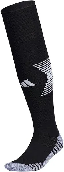 adidas Team Speed 3 Soccer Socks (1 Pair), Black/White/2, Medium