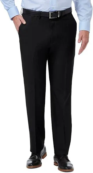 Haggar Men's Premium Comfort Classic Fit Flat Front Hidden Comfort Waistband Pant (Regular and Big & Tall Sizes)