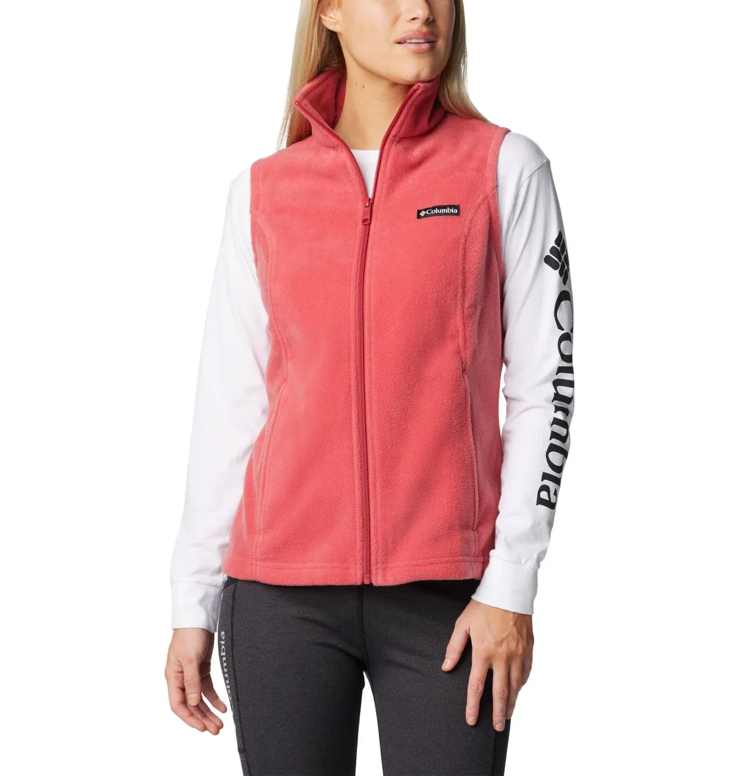 Columbia Women's Benton Springs Fleece Vest - XS - Red