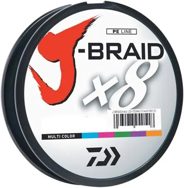 Daiwa J-Braid X8 Braided Line 330 Yards Dark Green