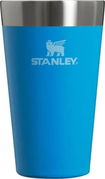 STANLEY Stacking Beer Pint 16 oz NEW Black Adventure Series Stainless Steel Cup