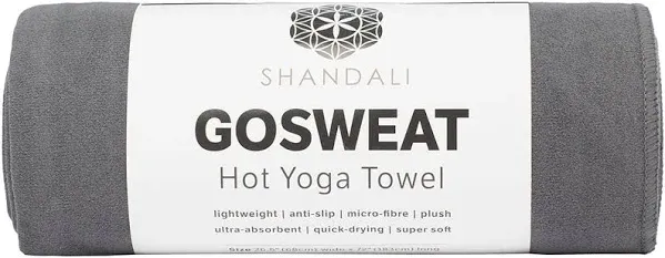 Shandali GoSweat Hot Yoga Towel in Teal Super Absorbent 100% Microfiber