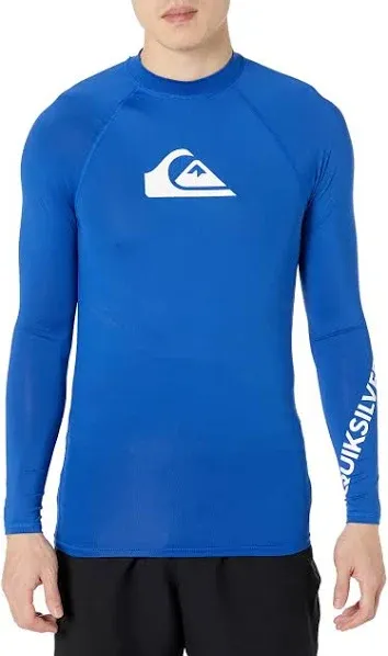 New Quiksilver All Time Long Sleeve Rashguard Shirt XL