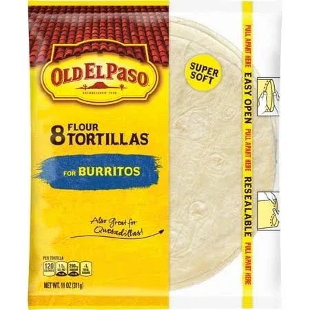 Old El Paso™ Shells Tortilla 8" 11 Ounce Size - 12 Per Case.