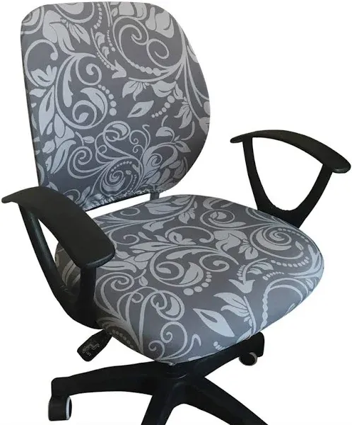 Melaluxe Computer Office Chair Cover - Protective & Stretchable Universal Chair Covers Stretch Rotating Chair Slipcover