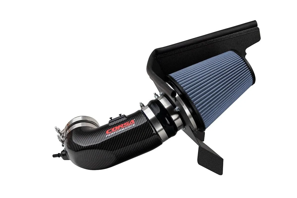 Corsa for 17-21 Chevrolet Camaro ZL1 Carbon Fiber Air Intake w/ MaxFlow 5 Oil