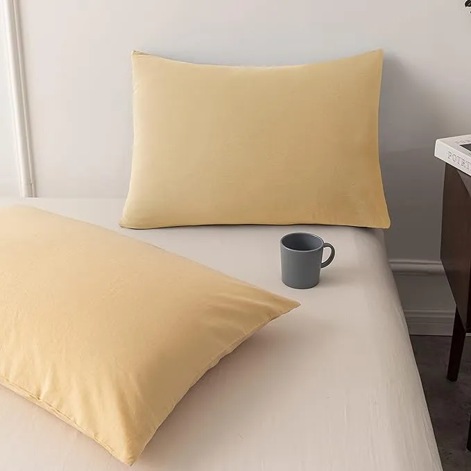 Janlive Washed Cotton Duvet Cover Set