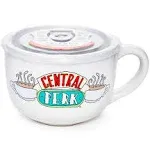 Friends Ceramic Soup Mug with Vented Lid