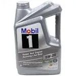 Mobil 1 Motor Oil - 5W20 - Synthetic - 5 Quart - Each 120763-1