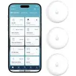 Aqara Water Leak Sensor Kit - 3 Pack, Requires Aqara Hub, Wireless Water Leak Detector, Wireless Mini Flood Detector for Alarm System and Smart Home