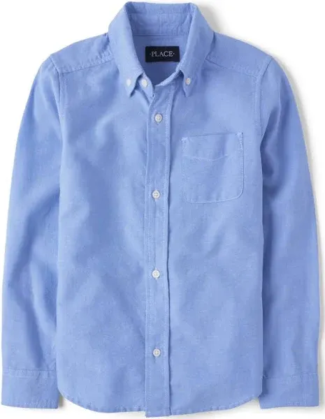 The Children's Place Boys Long Sleeve Oxford Shirt