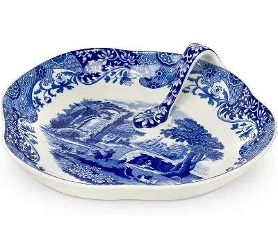 Spode Iconic Blue Dish Serving Condiment Handle Tray 