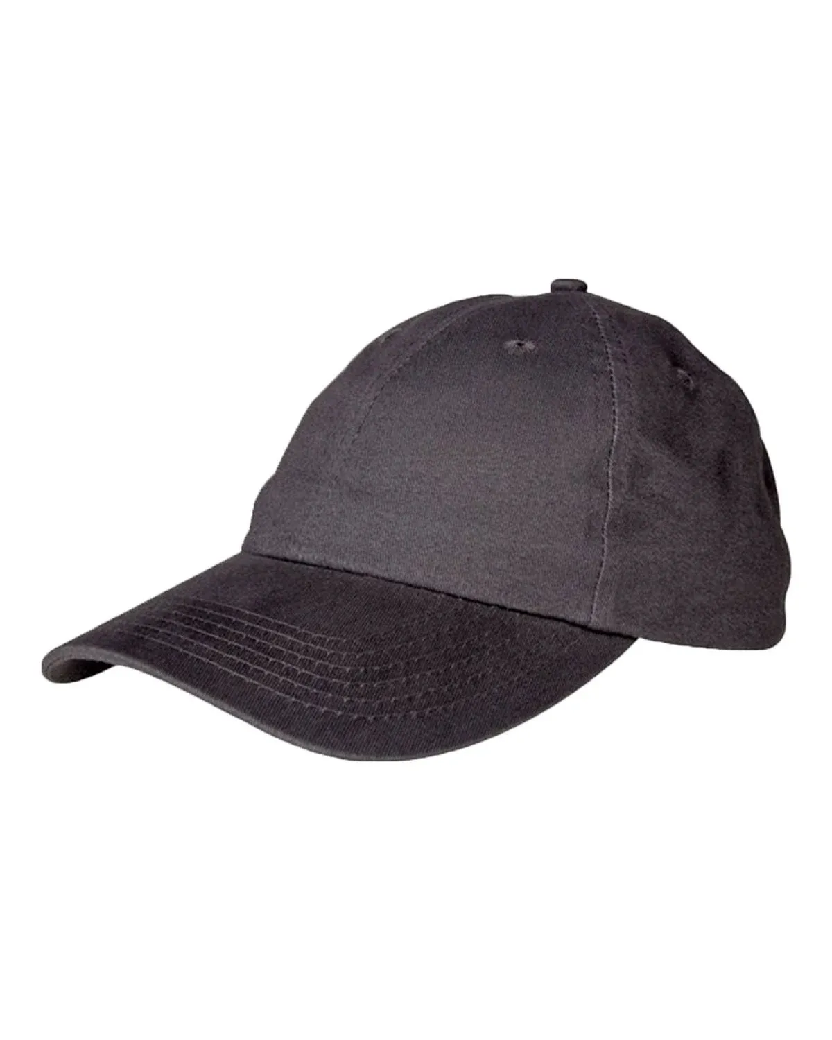 Big Accessories BX001 6-Panel Brushed Twill Unstructured Cap - Steel Grey - Os