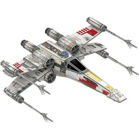 4D Cityscape Star Wars T-65 X-Wing Starfighter Paper Model Kit