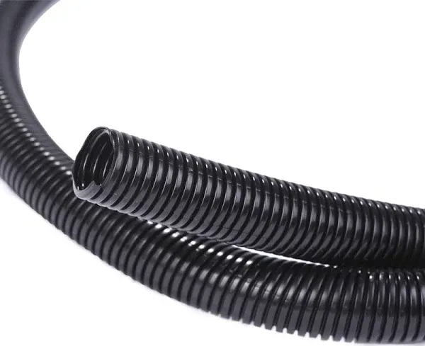 Alex Tech 25ft – 3/8 inch Split Wire Loom Tubing Wire Conduit – Black