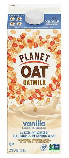 Planet Oat Vanilla Oatmilk