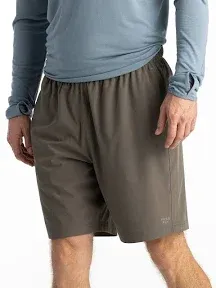 Free Fly Men's Breeze Short 8 Inch Inseam - Quick-Dry, Moisture-Wicking, Breathable Shorts with Sun Protection UPF 50+