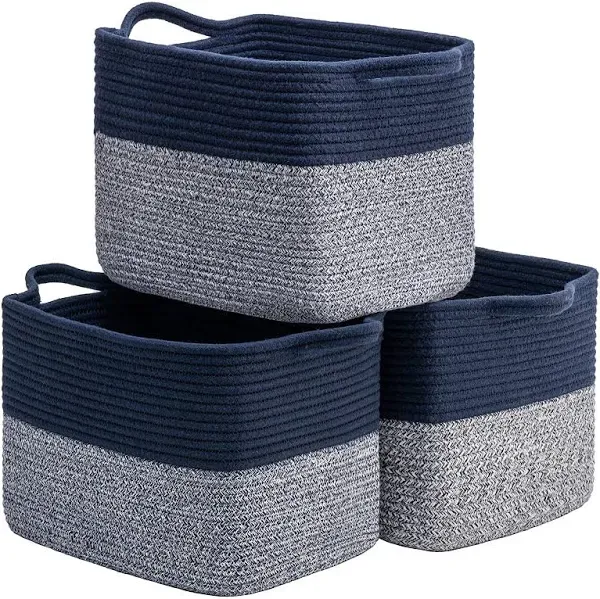 Goodpick Rope Baskets for Storage Dog Toy Baskets for Organizing Shelf Basket...