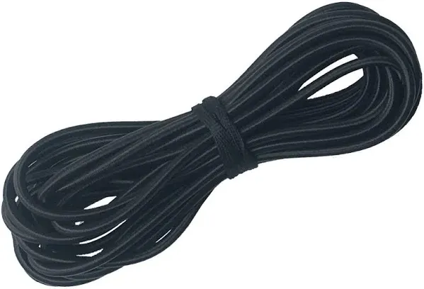 1/4" x 50' Bungee Shock Cord - Elastic Nylon Cords Kayak Stretch String Rope & Tie Down Trailer Strap, Marine Grade