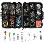 Fishing Accessories Kit for Freshwater/Sal<wbr/>twater, Fishing Set with Tackle Box...