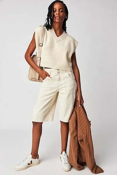 Free People Easy Street Vest (S, Cream)