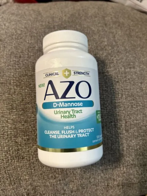 Azo D Mannose Urinary Tract Health 120 Capsules Clinical Strength Exp 2025+