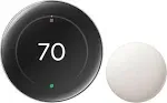 Google Nest Learning Thermostat (4th gen) w/ Temperature Sensor (2nd gen)