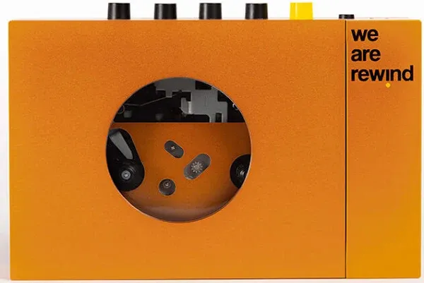 We Are Rewind - Cassette Player/Recorde<wbr/>r w/Bluetooth - Serge - Orange (OPEN BOX)