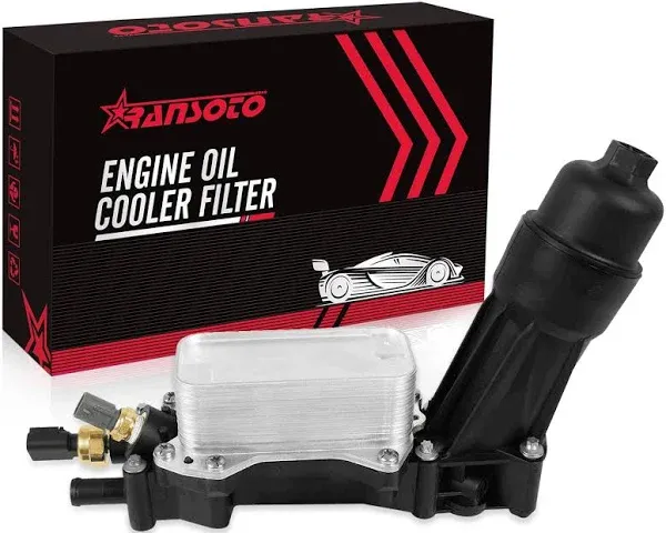 RANSOTO Engine Oil Cooler Filter Housing 2014-2018 Chrysler Dodge RAM Jeep 3.6L