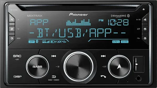 PIONEER FH-S722BS DOUBLE DIN SIRIUSXM BLUETOOTH CAR STEREO CD IN-DASH RECEIVER