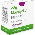 Mepitac 298300 Soft Silicone Tape, 2 cm x 3 /0.8 in x 3.3 yd