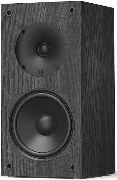 Monolith B5 Bookshelf Speaker - Black (Each) Powerful Woofers, Punchy Bass, High Performance Audio, for Home Theater System - Audition Series