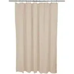 Bath Bliss Premium Hotel Weight Shower-Curtain Liner, Beige, 72" x 72"